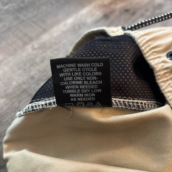 WXYZ Men's Size M Tan Beige Cargo Pants w Drawstring Straight Leg Elastic Waist - Picture 14 of 16